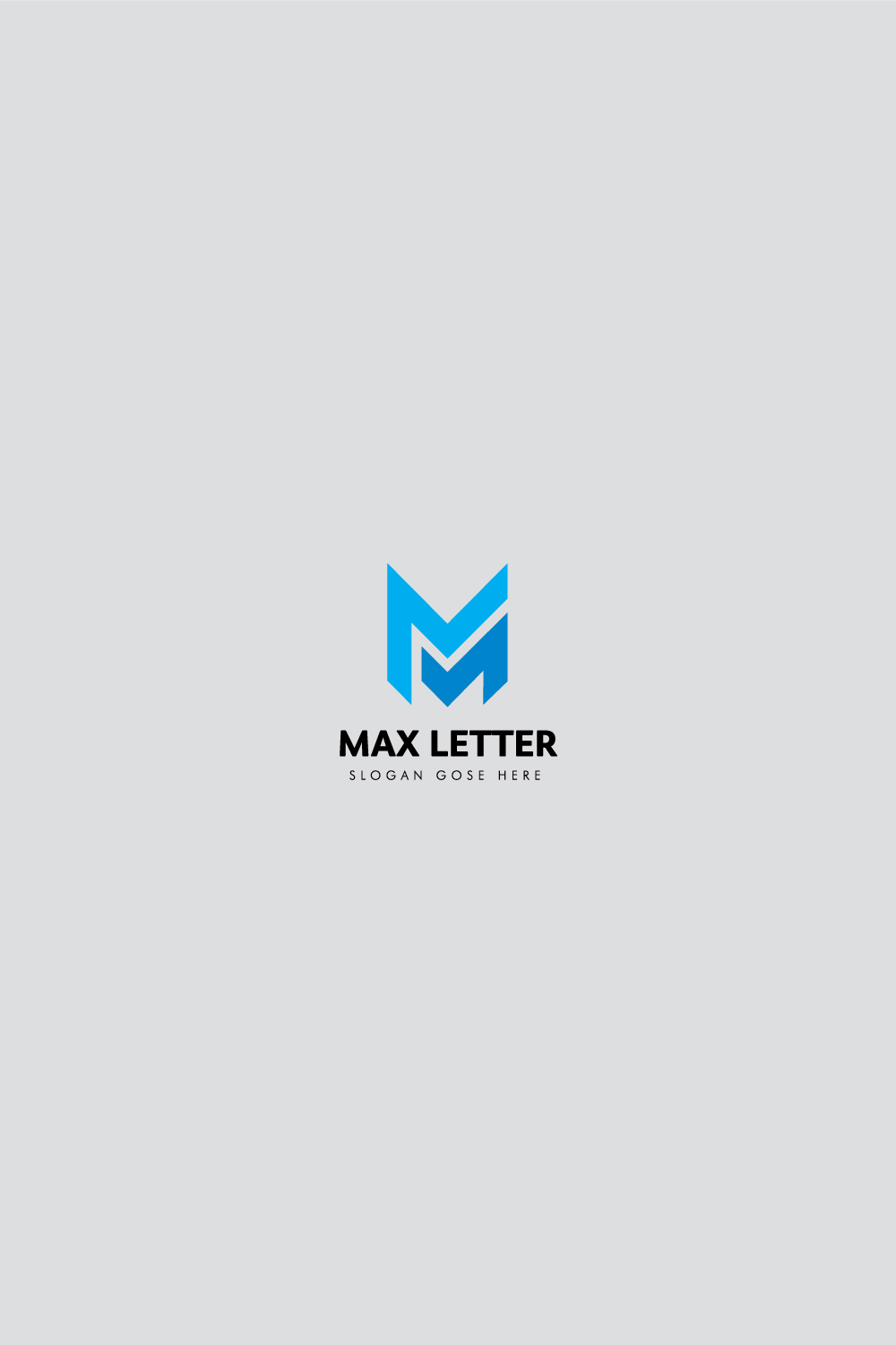 Max Letter Logo pinterest preview image.
