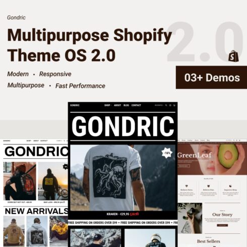 Gondirc - Multipurpose Shopify Theme cover image.
