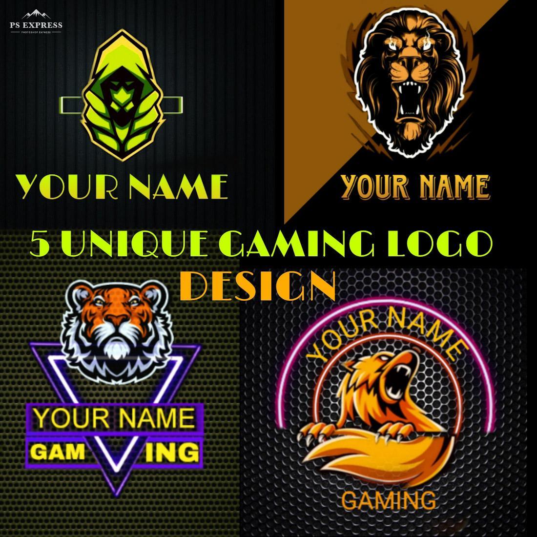 free Gaming logo maker, Gaming logo ideas in 2023