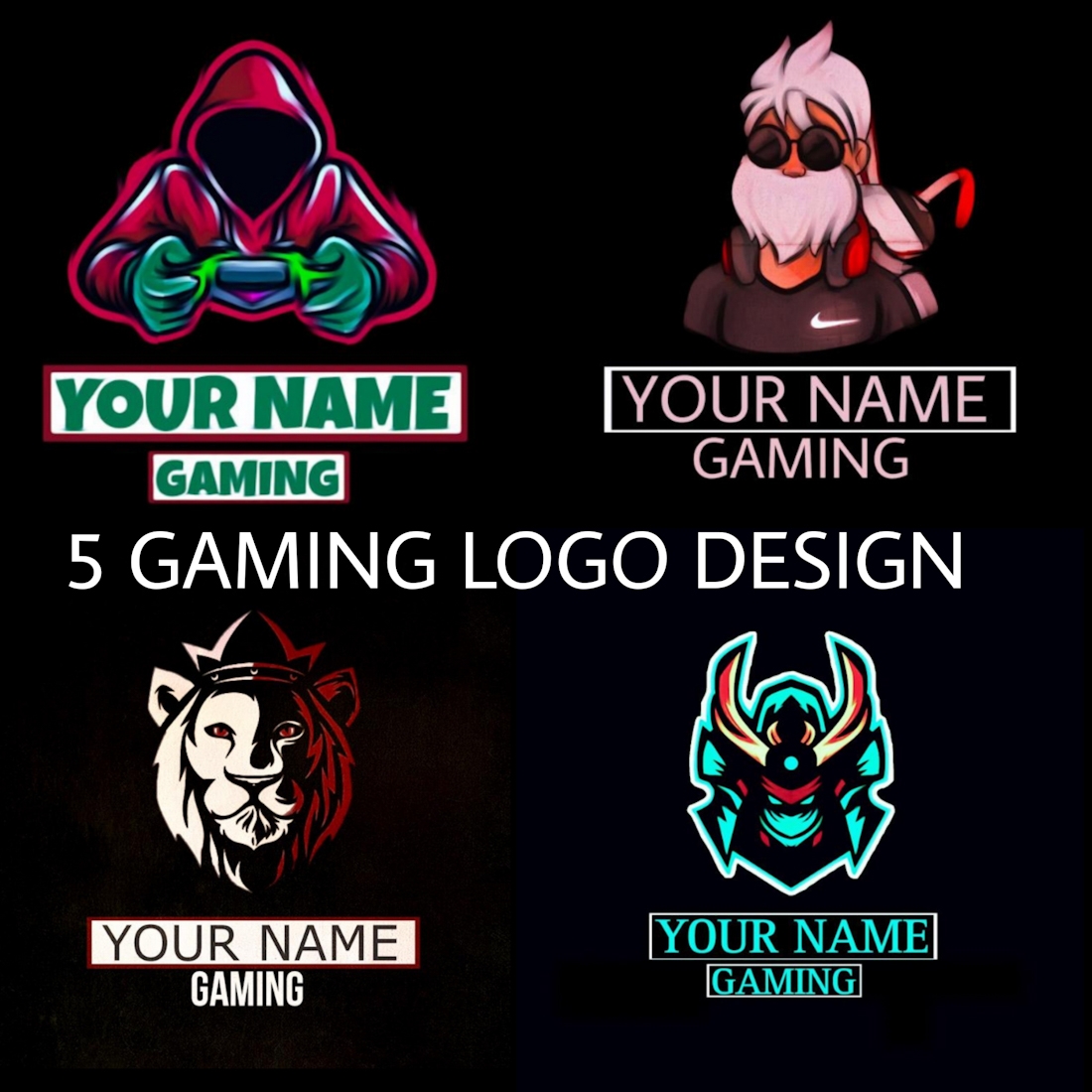 free Gaming logo maker, Gaming logo ideas in 2023