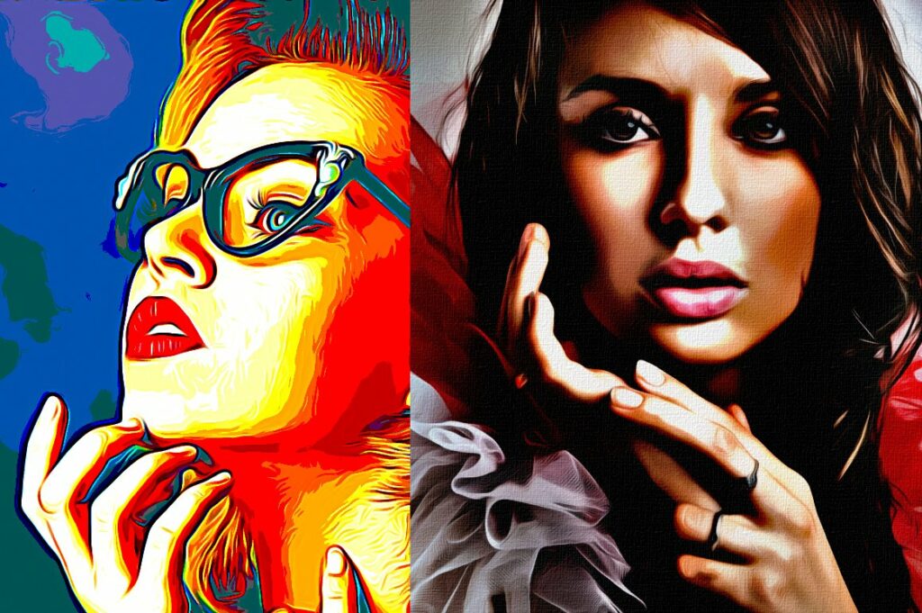 Realistic Painting Effect Action - MasterBundles