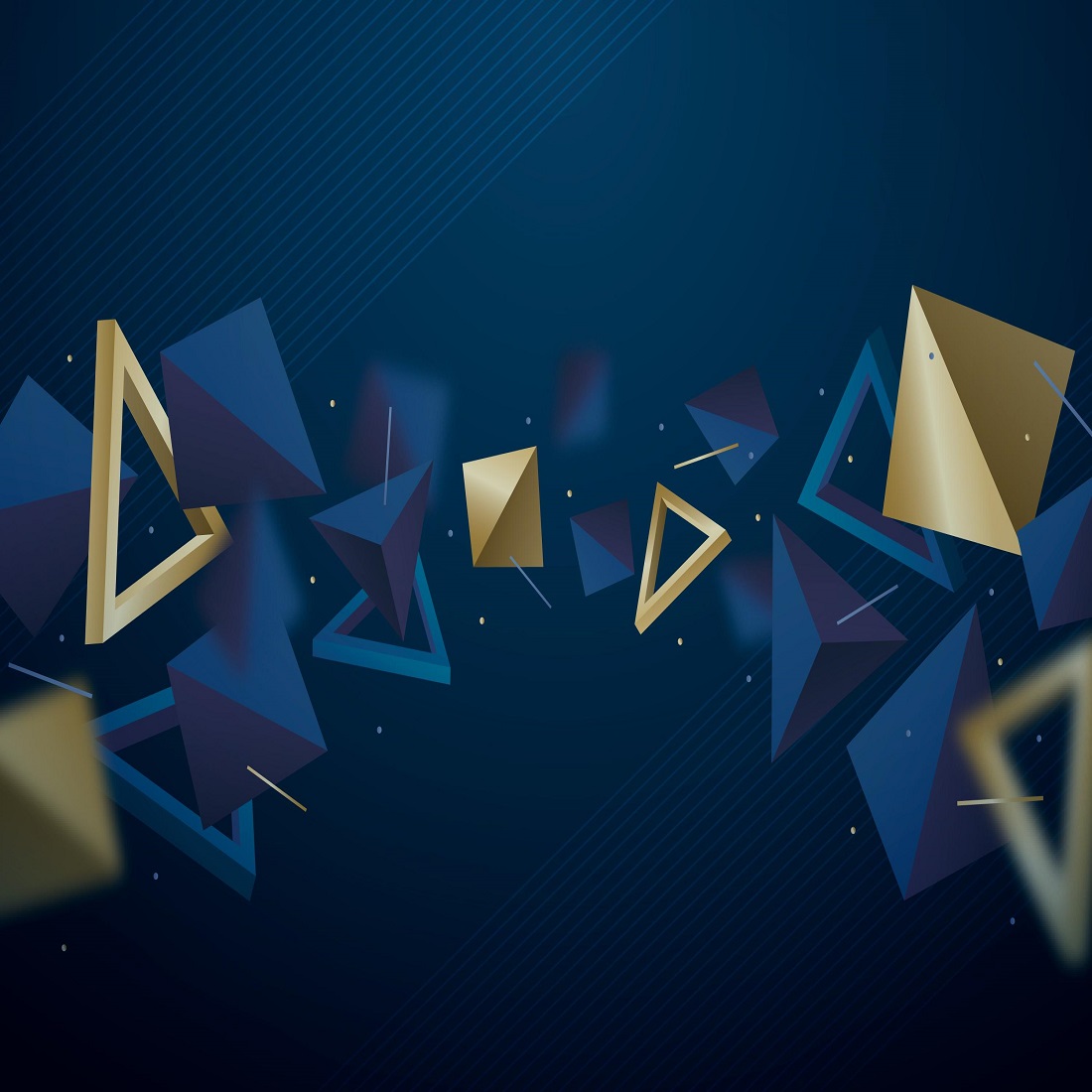 Realistic polygonal background cover image.