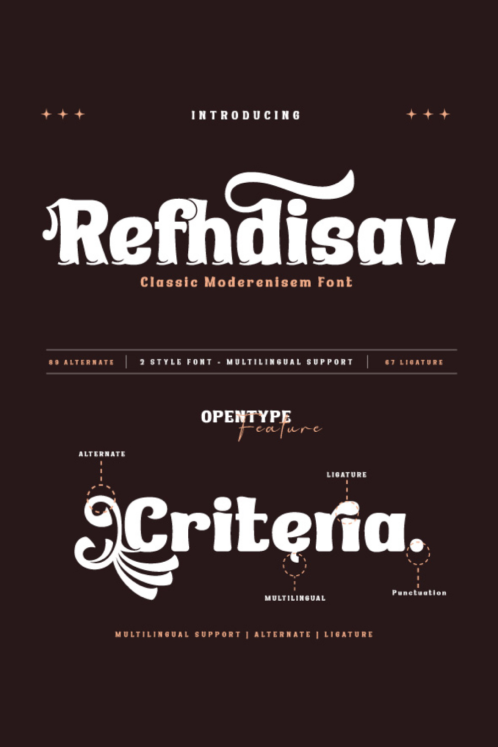 Refhdisav | Serif Classic Modernism pinterest preview image.