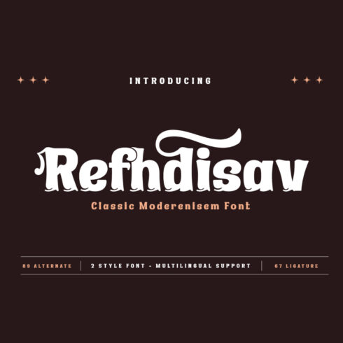 Refhdisav | Serif Classic Modernism cover image.