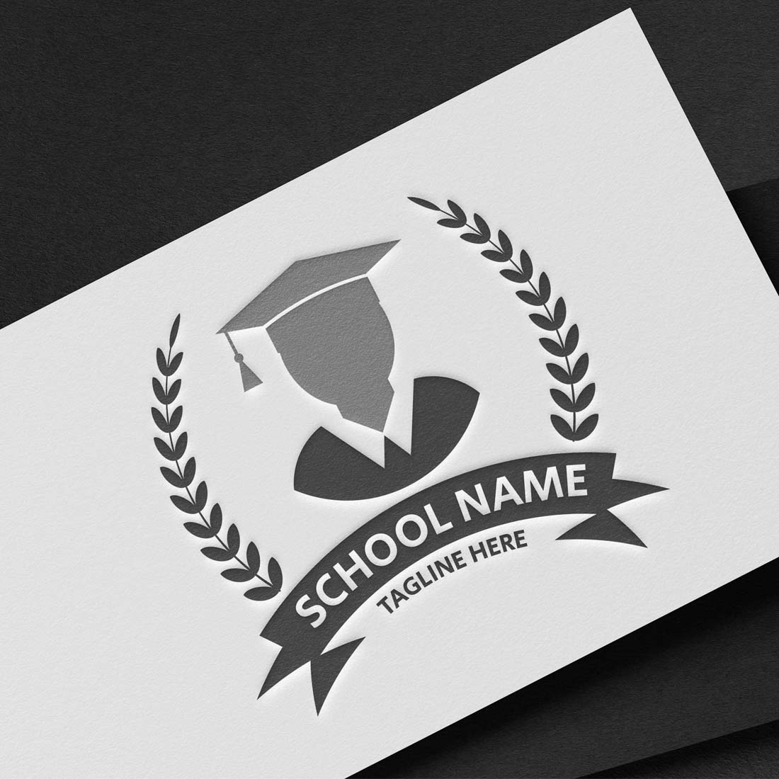 Design a 100% Editable School/University/College Logo preview image.
