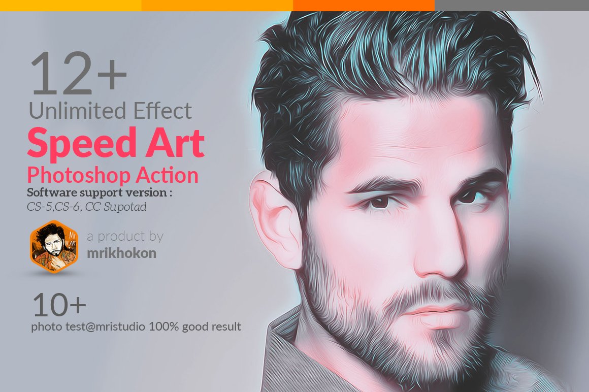 speed art photoshop action 998