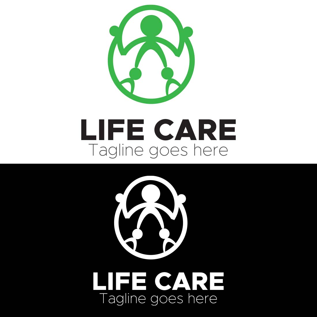 LIFE CARE LOGO TEMPLATE preview image.