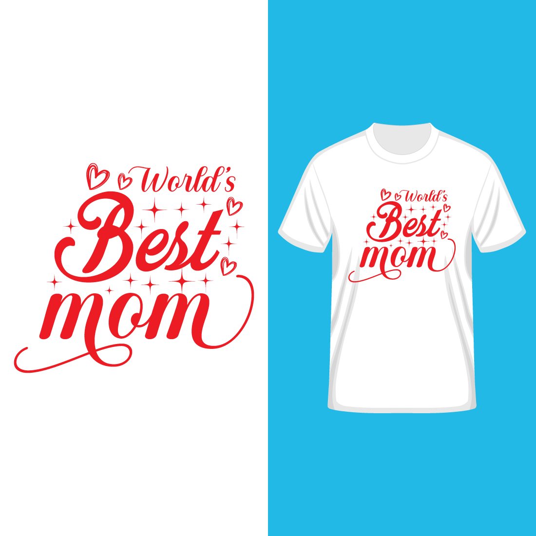 Mother's day t shirt that says 'you are the best mom' on it preview image.