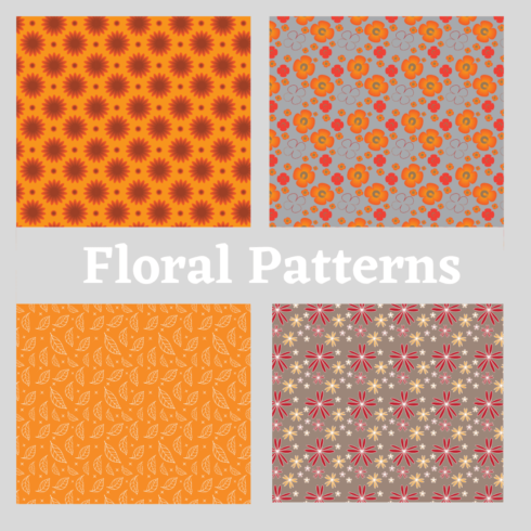 Floral Seamless Pattern Bundle cover image.