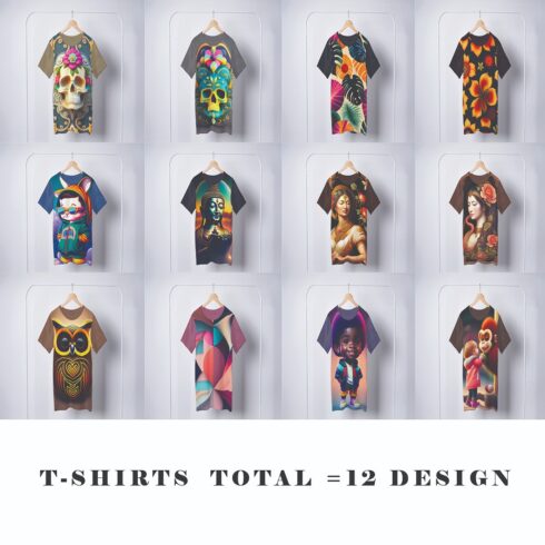 T - SHIRTS DESIGN TOTAL = 12 cover image.