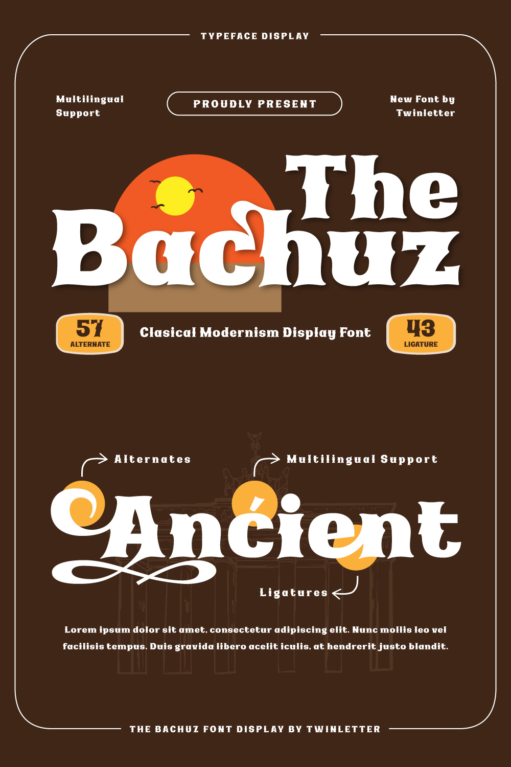 The Bachuz | Serif Classic Modernism pinterest preview image.