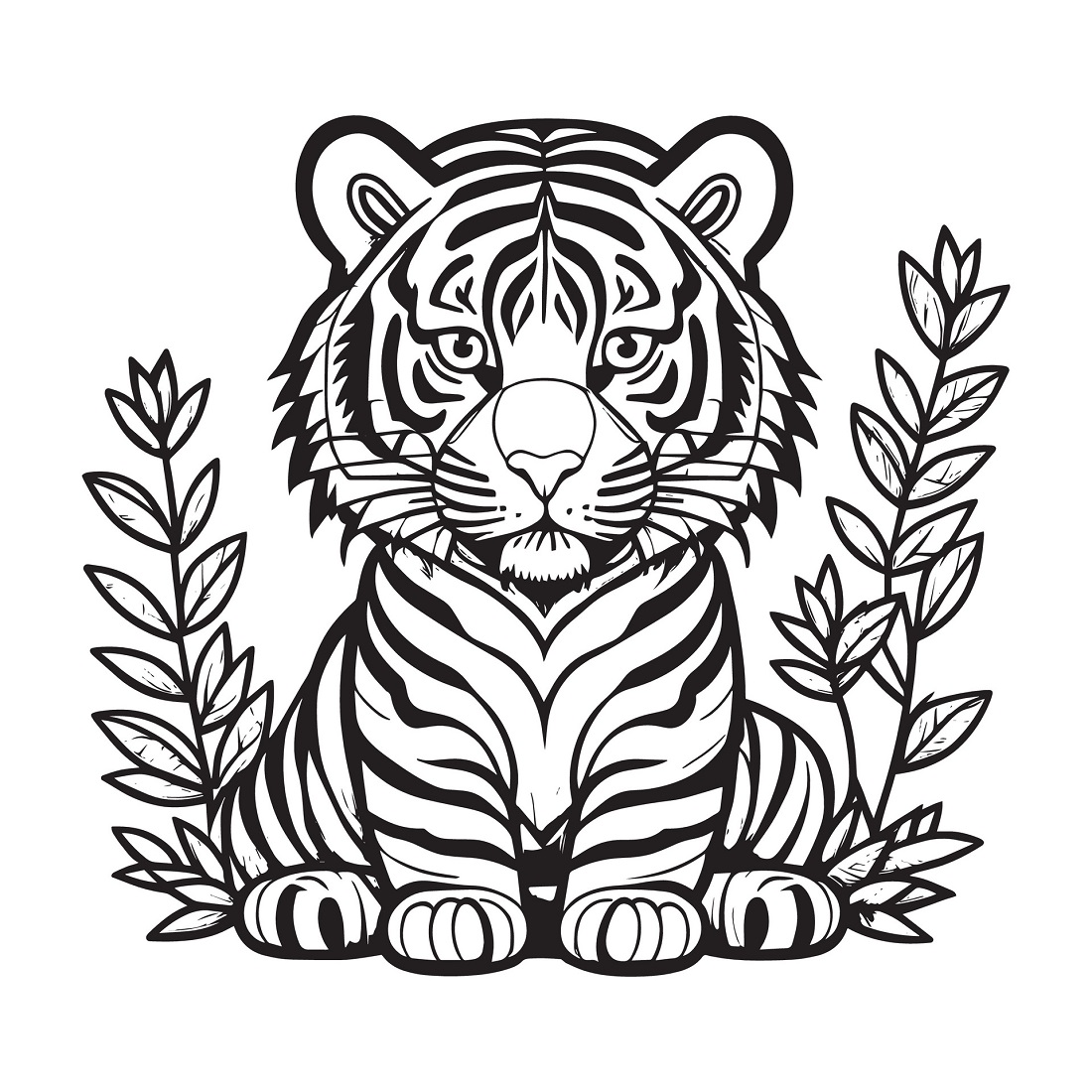 Tiger Keep Calm T Shirt Vector Design Graphic by Iswan Susanto