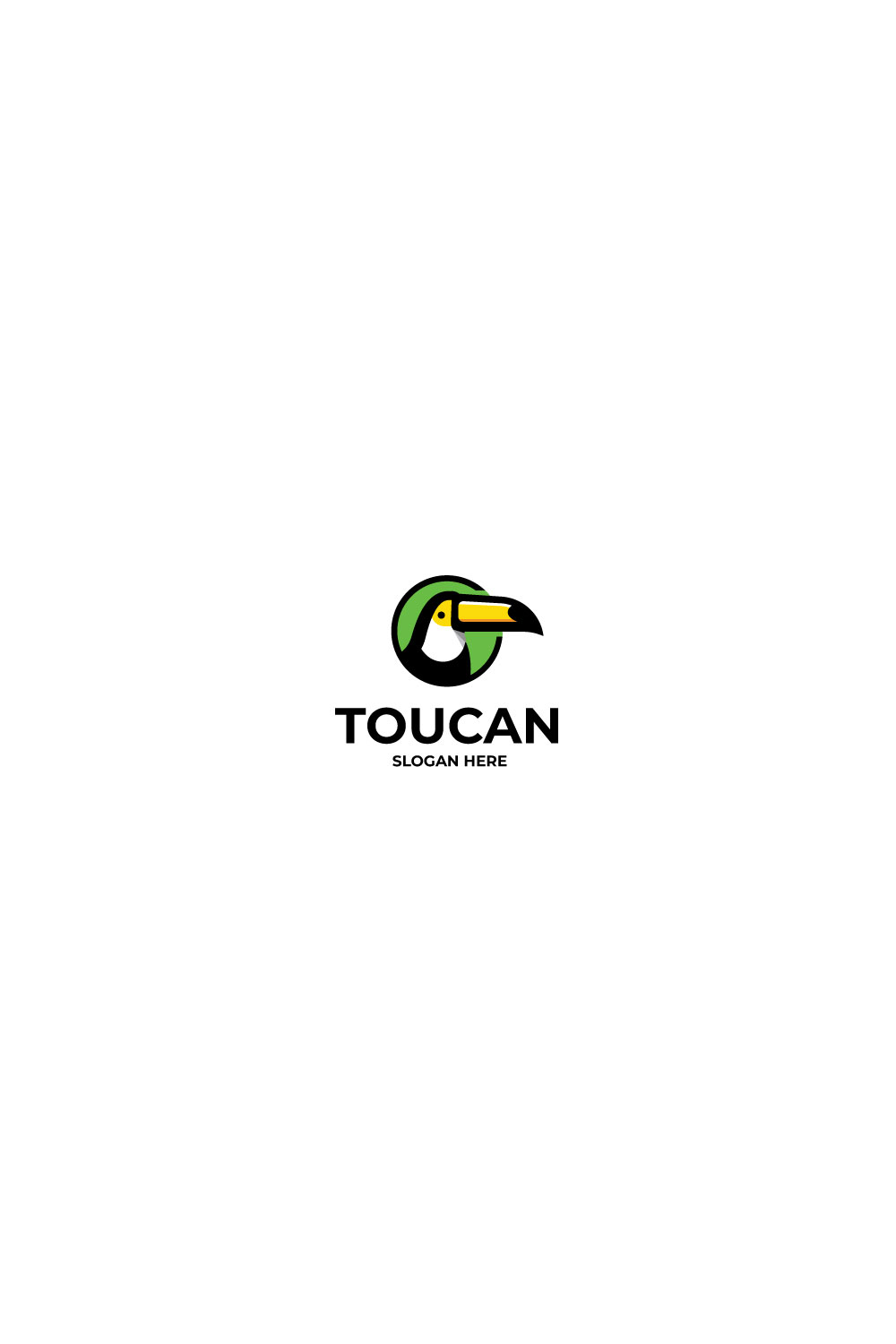 Toucan Logo pinterest preview image.