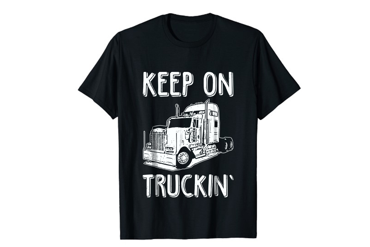 truck driver t shirts design vector. 1 690