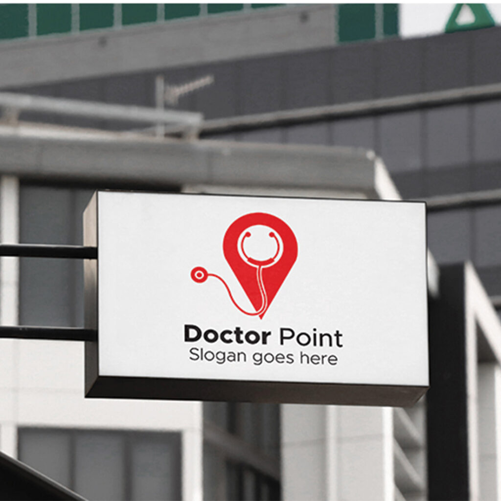 DOCTOR POINT LOGO DESIGN TEMPLATE - MasterBundles