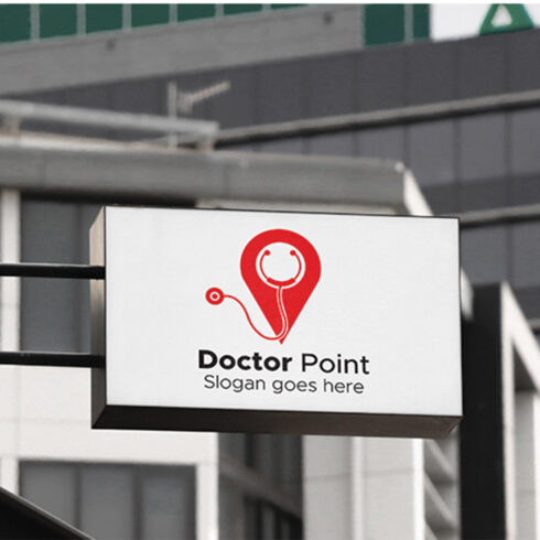 DOCTOR POINT LOGO DESIGN TEMPLATE cover image.