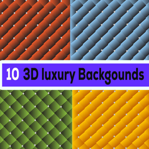 10 luxury 3d gradient backgrounds only for $10 cover image.