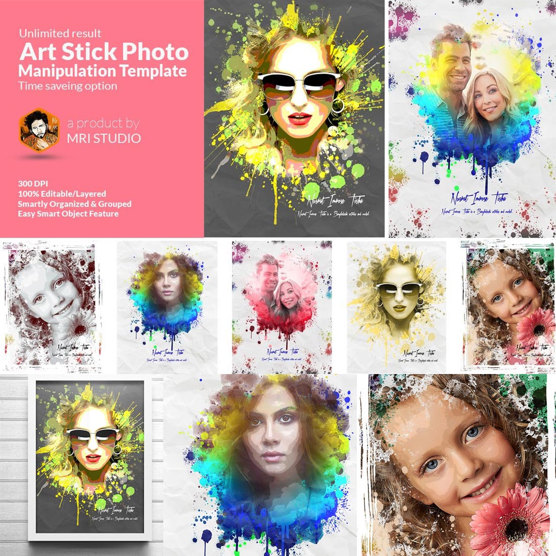 Artistic Photo Manipulation Template cover image.