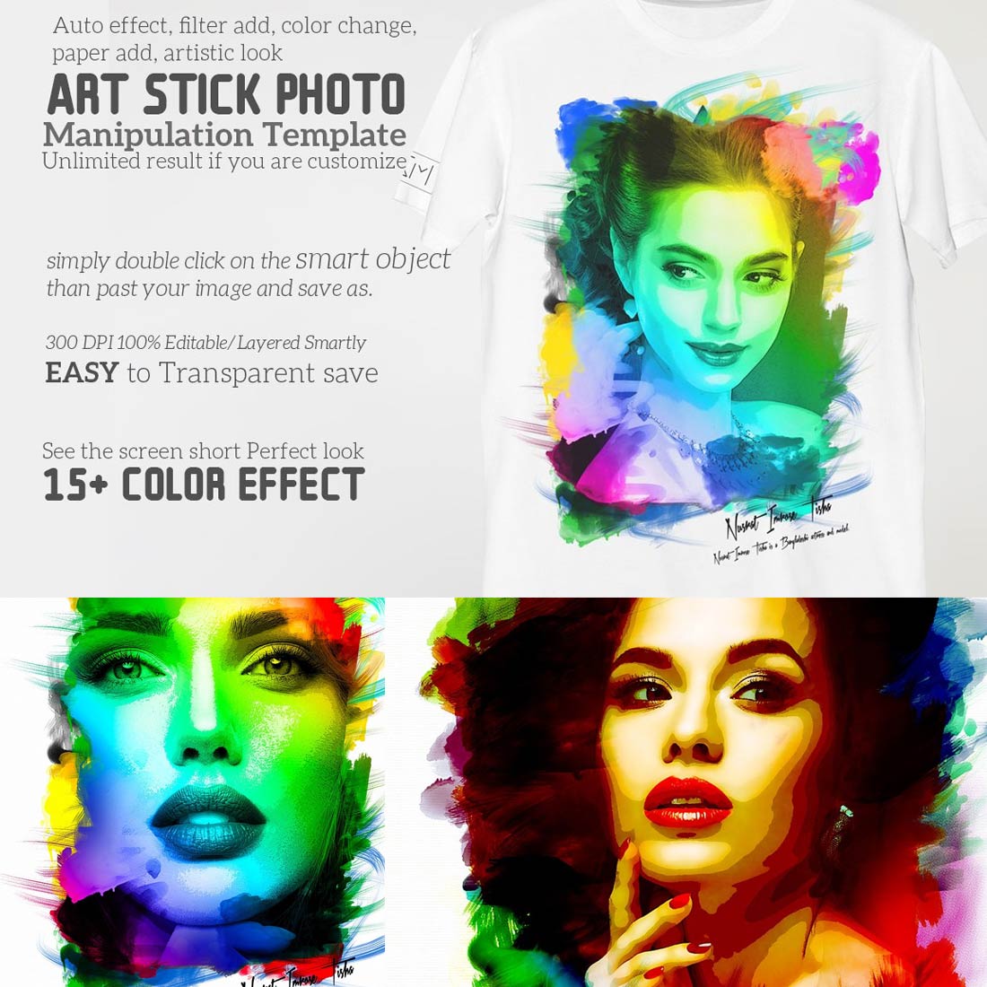 Art Stick Photo Template cover image.