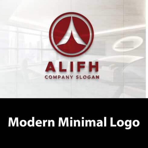 ALIFH A letter Modern MINIMAL LOGO cover image.