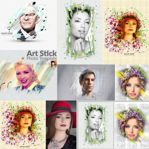 Art Stick Photo Template cover image.