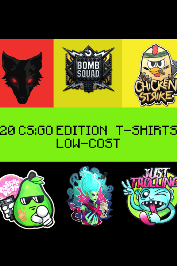 20 cs:go t-shirts design bundle PNG collection - MasterBundles