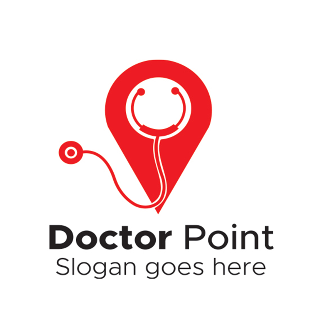 DOCTOR POINT LOGO DESIGN TEMPLATE preview image.