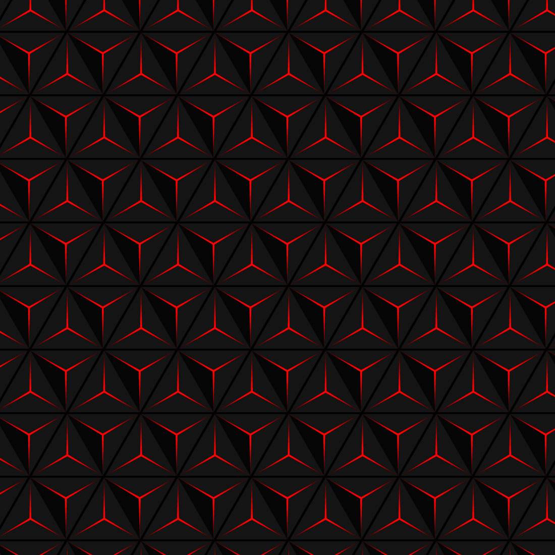 Smooth realistic geometric texture pattern 3d black background preview image.