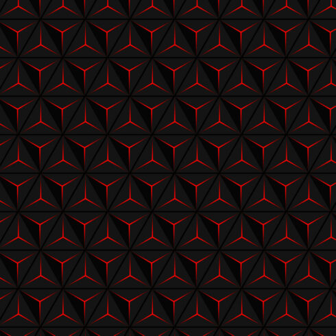 Smooth realistic geometric texture pattern 3d black background cover image.