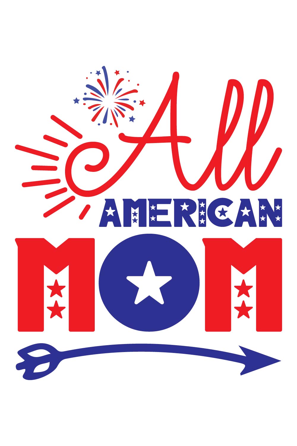 All American mom pinterest preview image.