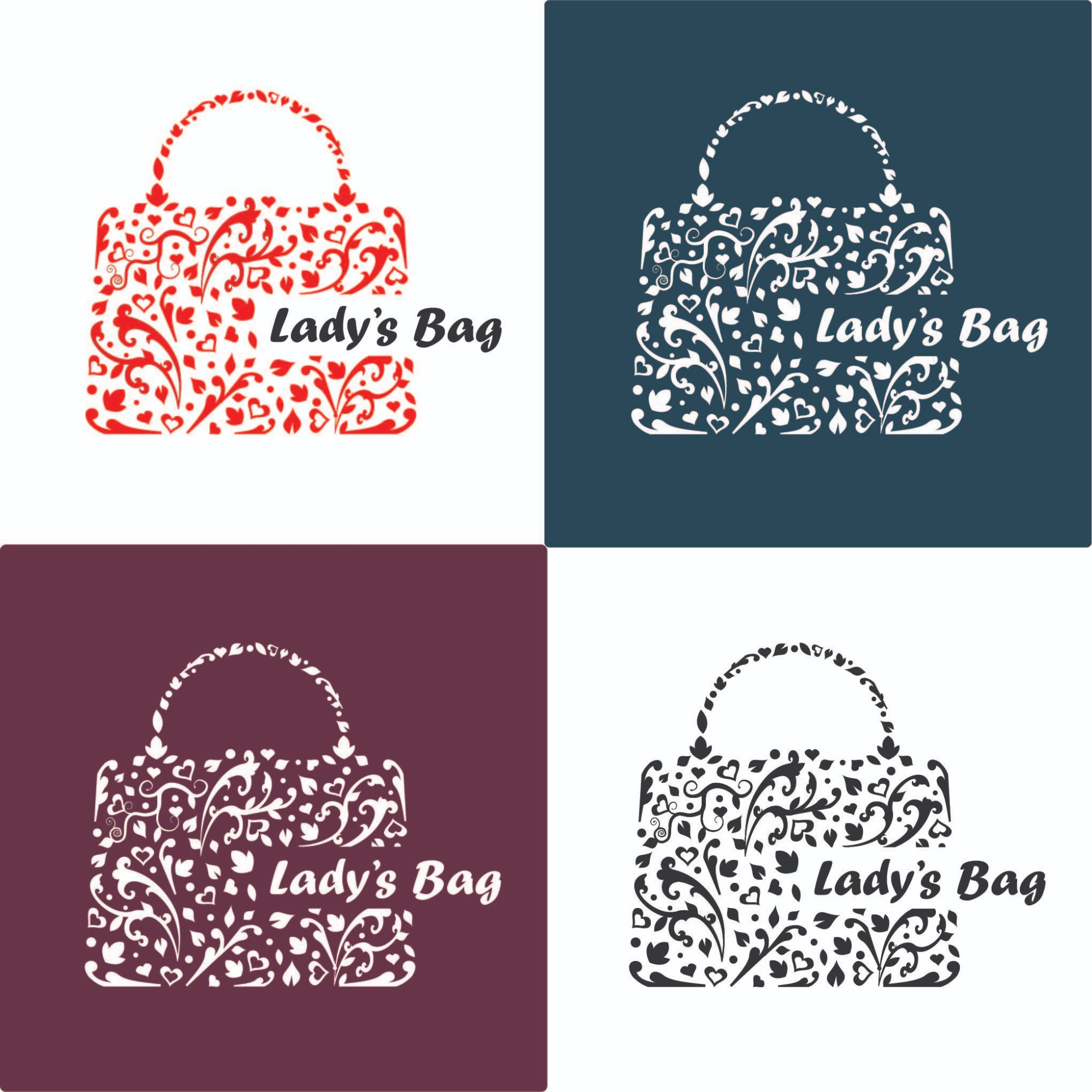 Love Shop Bag Logo Design Vector Icon Graphic by sore88 · Creative Fabrica