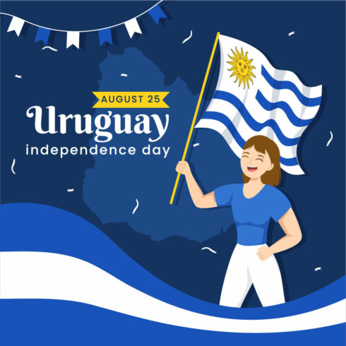 15 Happy Uruguay Independence Day Illustration cover image.