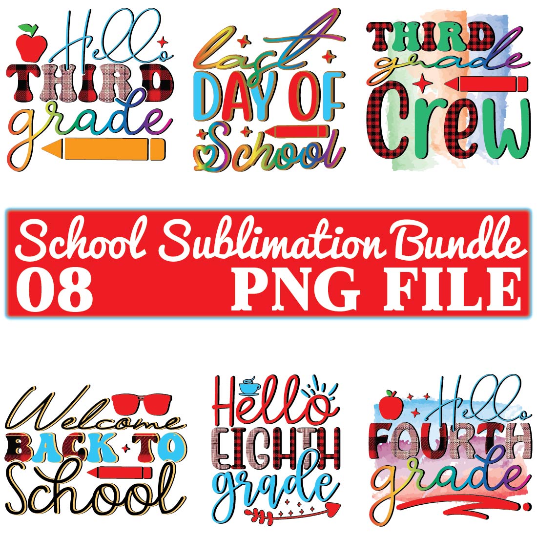 School Sublimation Bundle cover image.