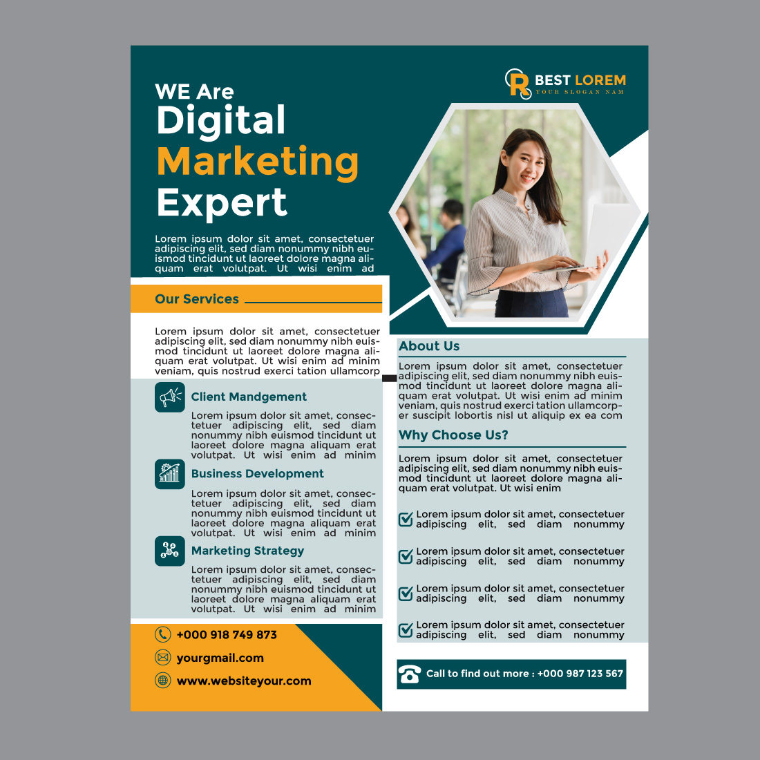 Corporate Business Flyer Marketing Social post cover image.