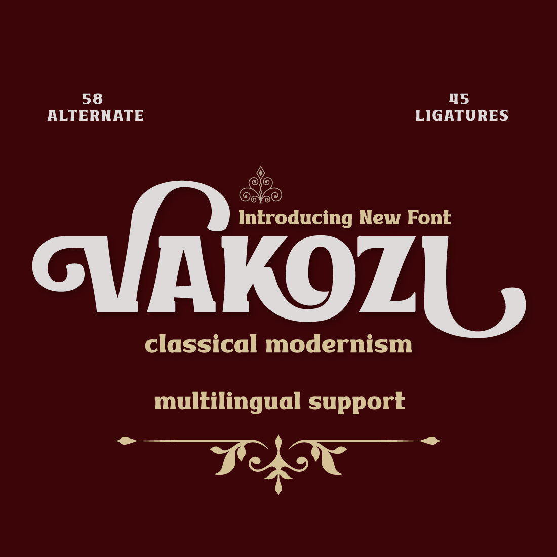 VAKOZI | Serif Classic Modernism preview image.