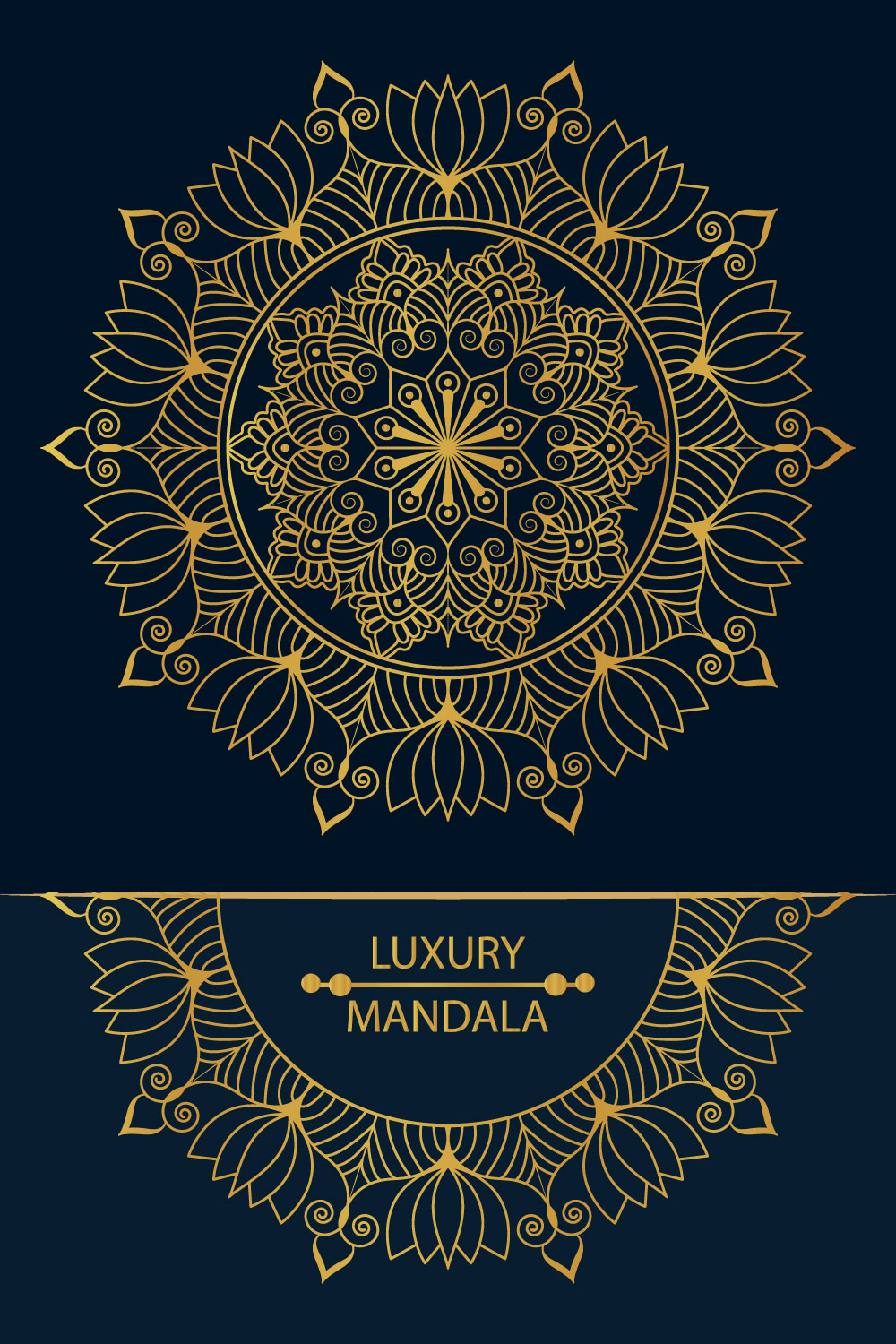 Vector Mandala Design Template SVG, Ai, EPS, PDF, JPG, PNG File pinterest preview image.