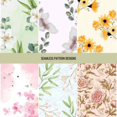 Pattern Designs Bundle PNG Retro Collection cover image.
