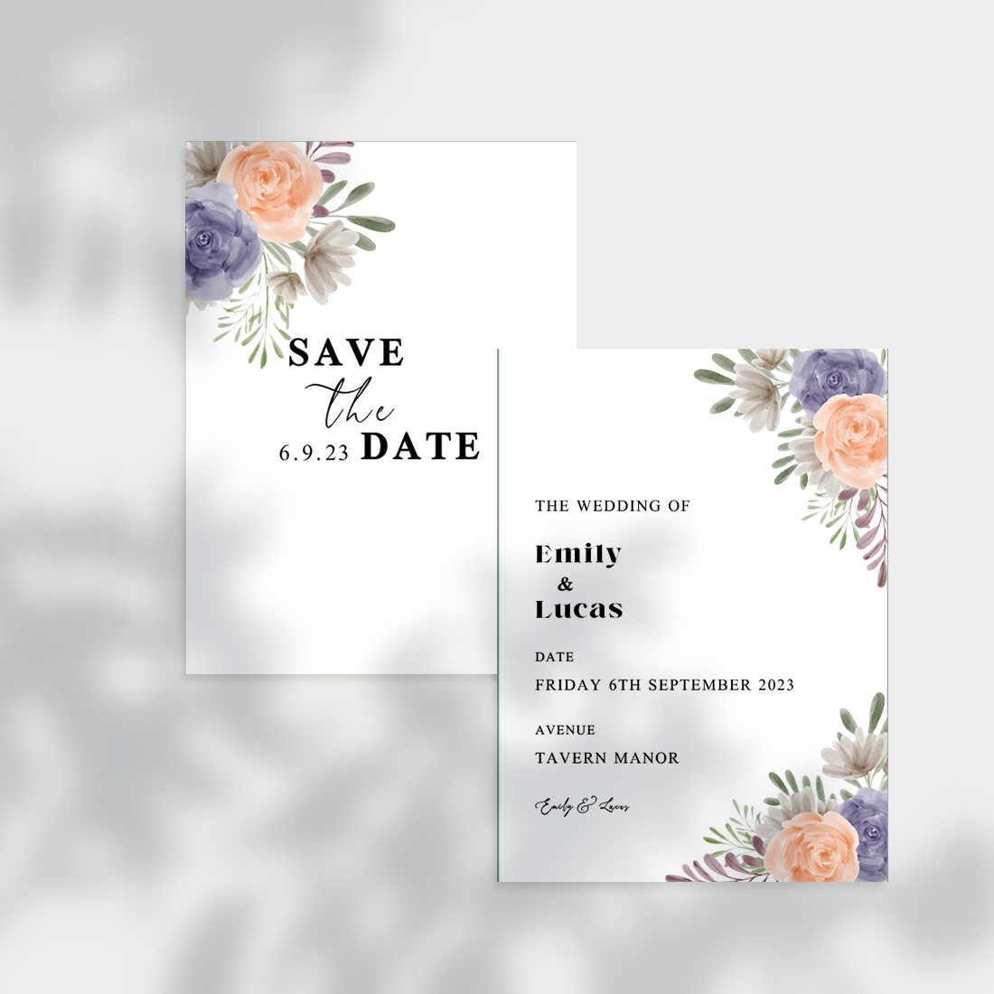 New Wedding Invitation Design Templates preview image.