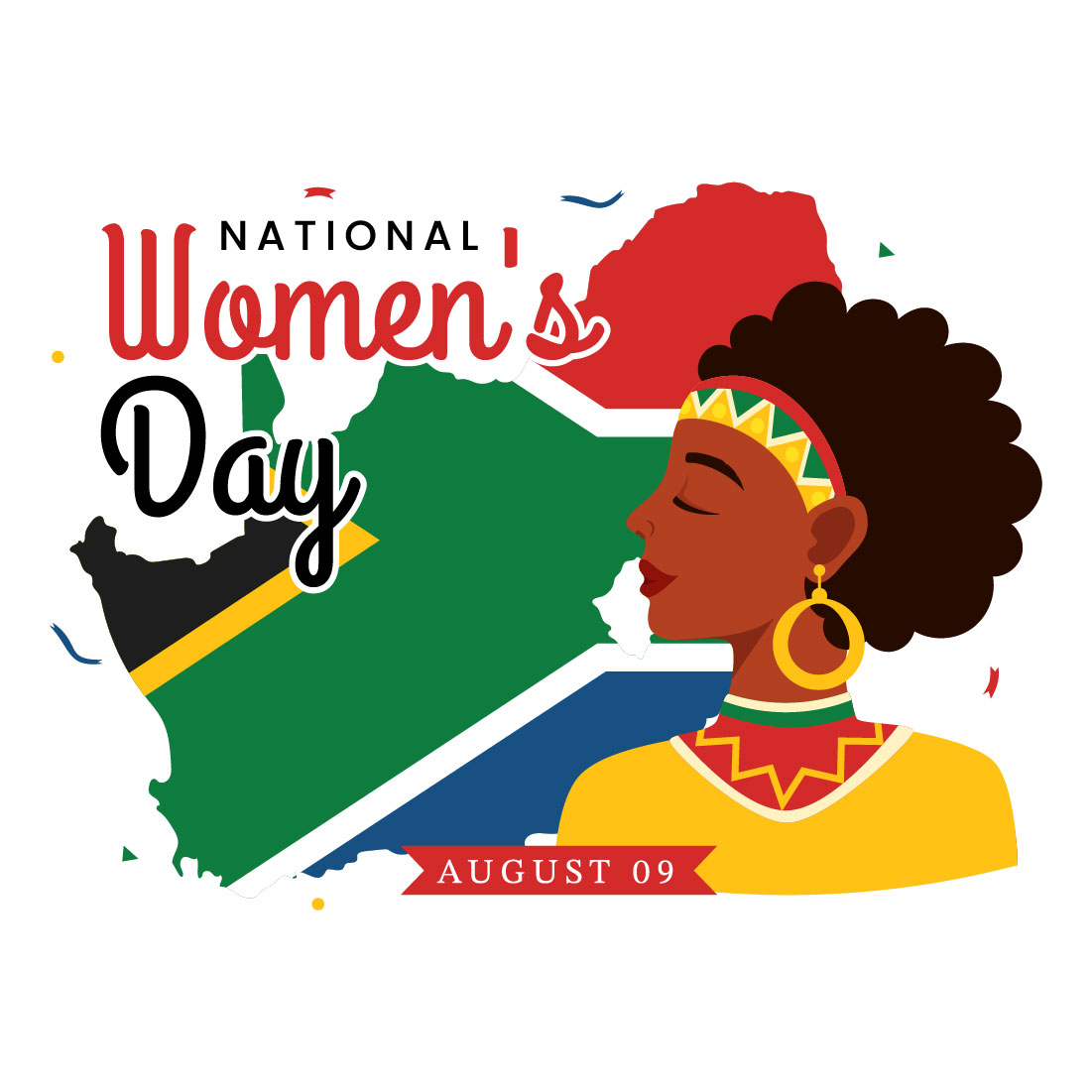 14 Happy Women Africa Day Illustration preview image.