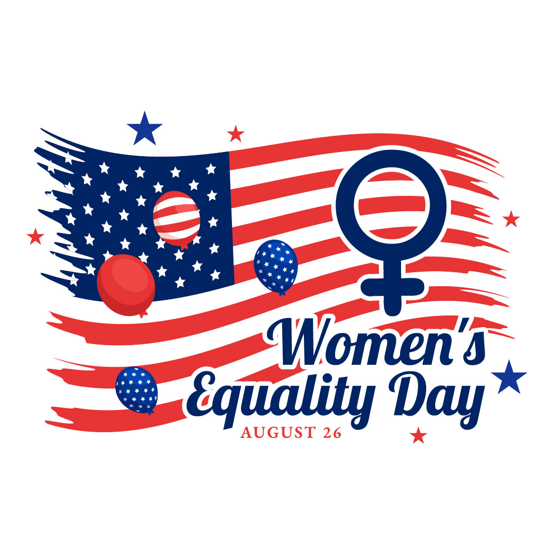 15 Womens Equality Day in United States Illustration preview image.
