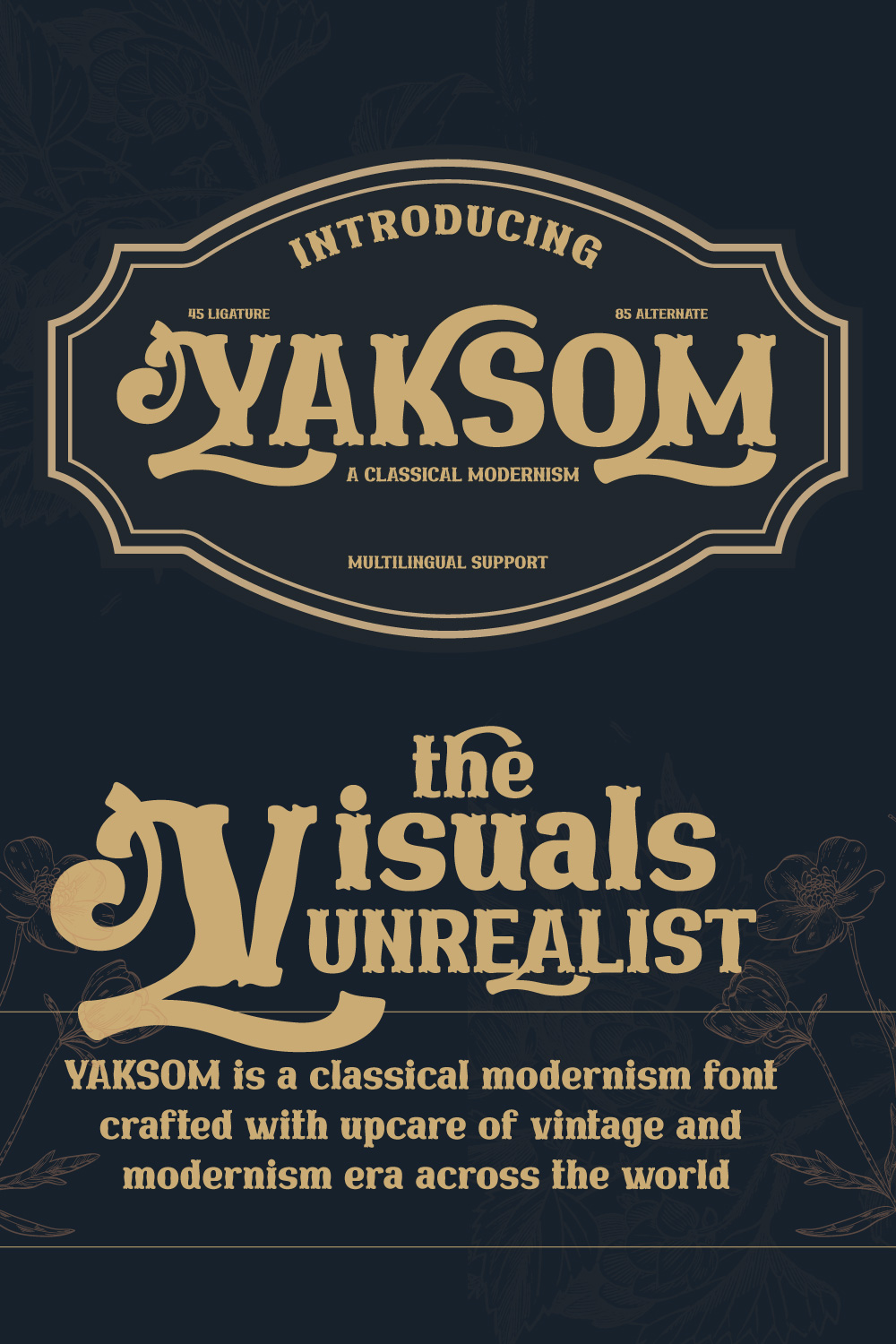 YAKSOM | Serif Classic Modernism pinterest preview image.