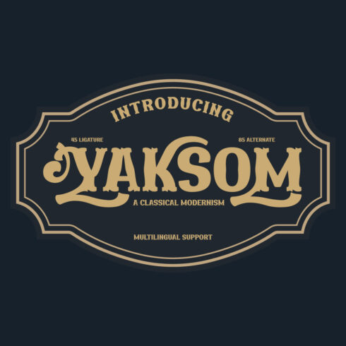 YAKSOM | Serif Classic Modernism cover image.