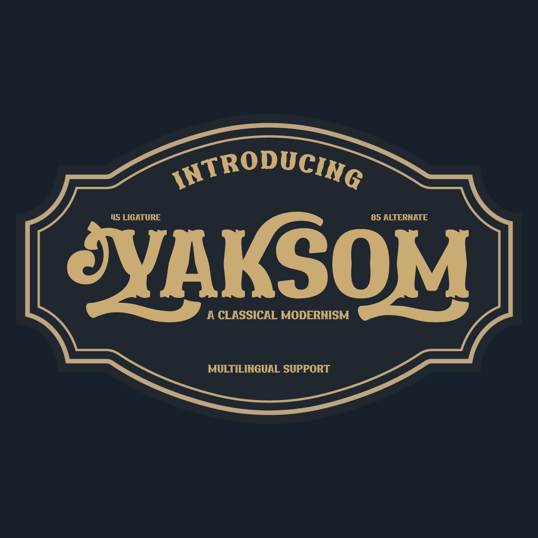 YAKSOM | Serif Classic Modernism preview image.