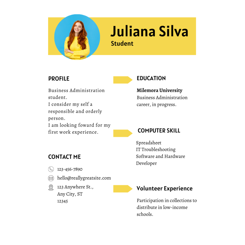 Professional Student Resume   Cv Template - Masterbundles