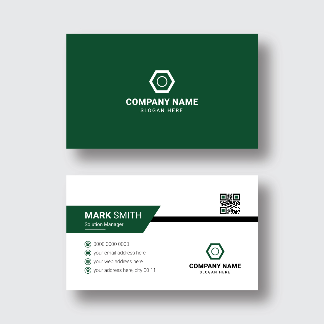 Business Card Design Template cover image.