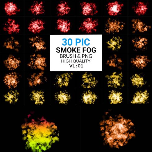 Hd Color Smoke Fog Brush & Png cover image.