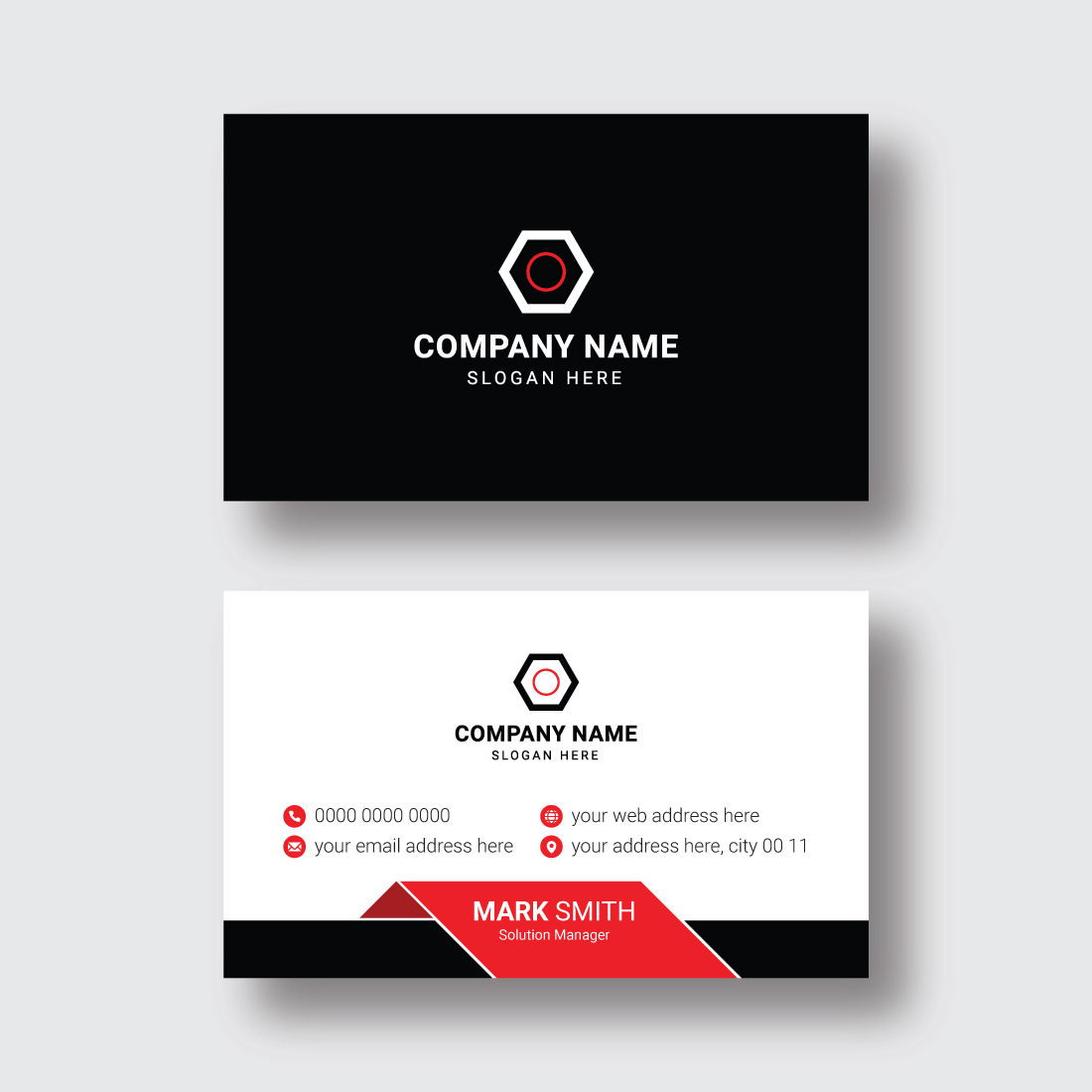 Business Card Design Template cover image.