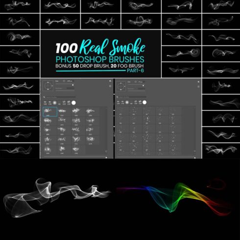 Real Smoke Photoshop Brushes Bundle cover image.