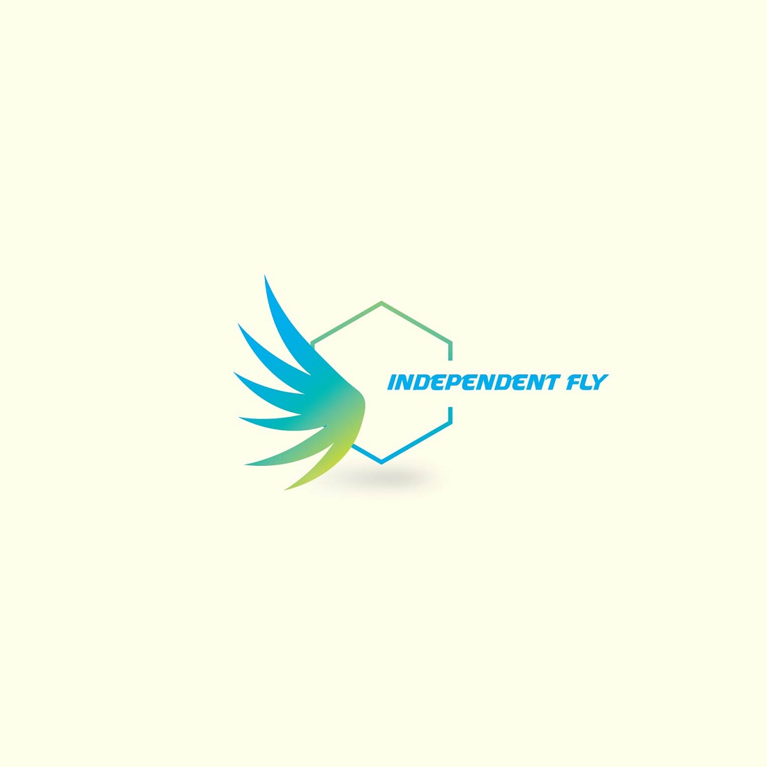 Independent fly logo template preview image.