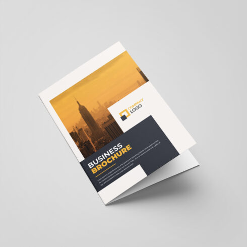 Professional Corporate Bifold Brochure Or Company Profile Or Annual Report Template Design cover image.